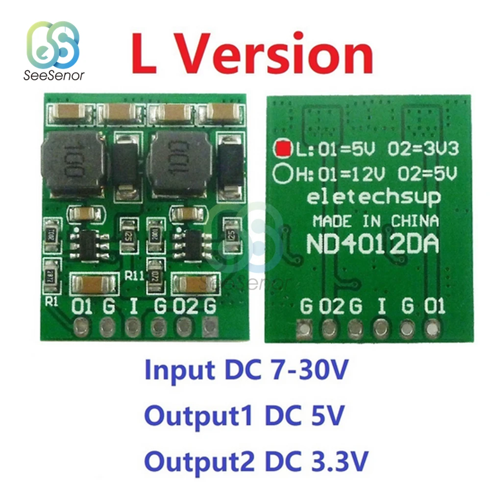 1A DC-DC понижающий модуль преобразователя платы регулятора напряжения 7 в-30 в до 3 В 5