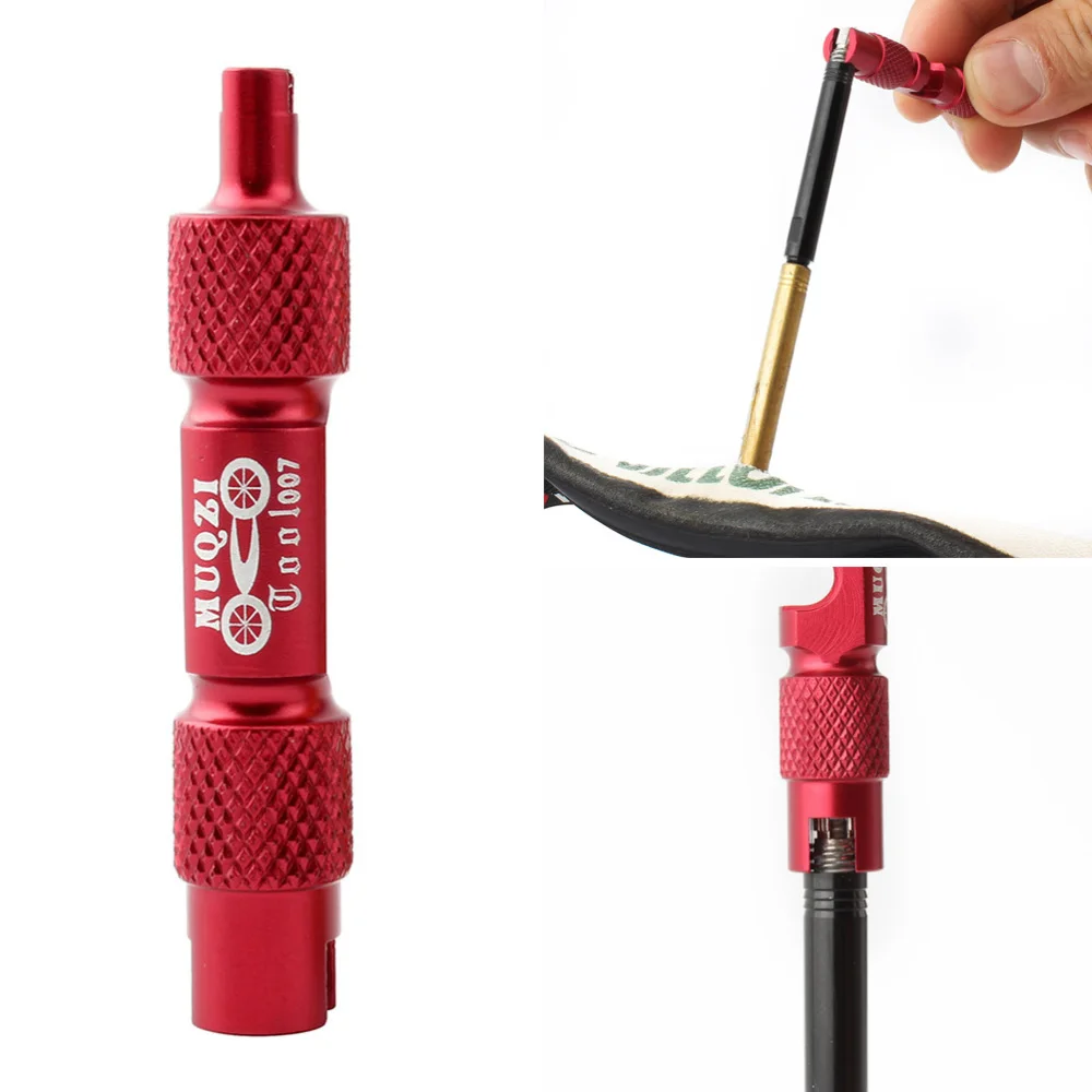 

Valve Core Multifunction Tool Beautiful Mouth French Valve Tube Tire Extension Rod Unloading (Gold)