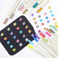 1012152030colors paint metallic marker pens for glass paint rock painting stone diy card making plastic pottery wood metal