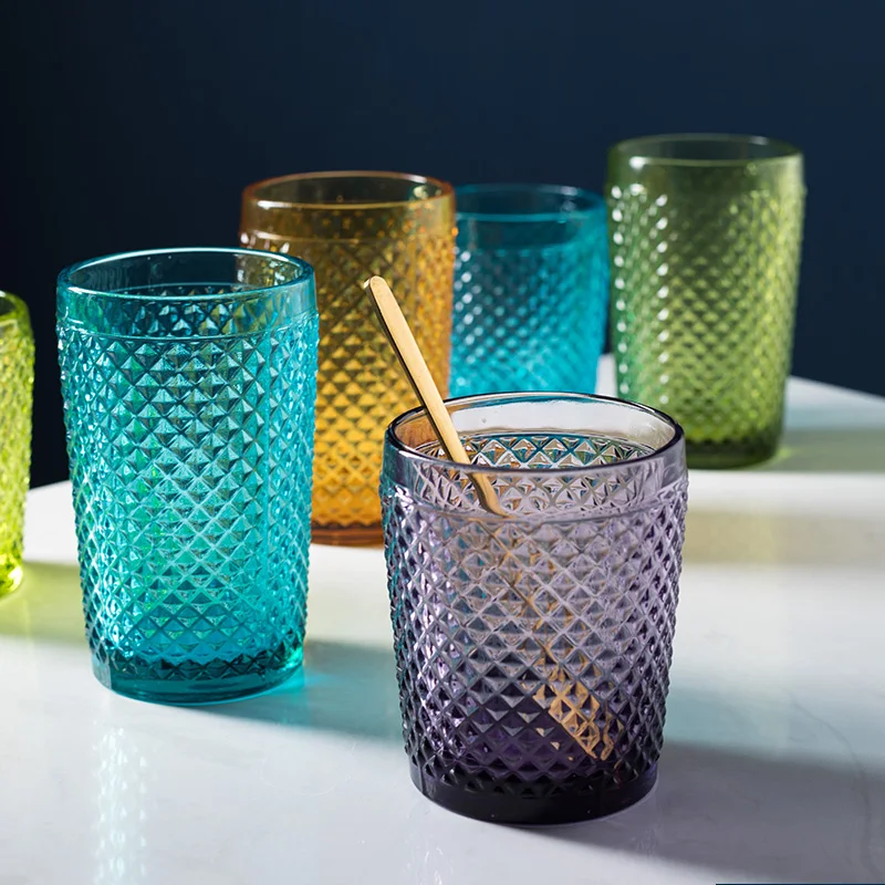 

Nordic Whiskey Glass Cups Transparent Milk Beer Glass Mug Coffee Drinking Drinkware Bicchieri Vetro Kitchen Dining Bar YY50GC