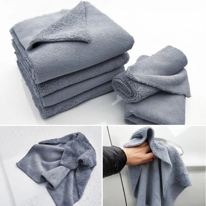 

40X40CM Towel Car Detailing Cleaning Microfiber Soft Edgeless Washing New