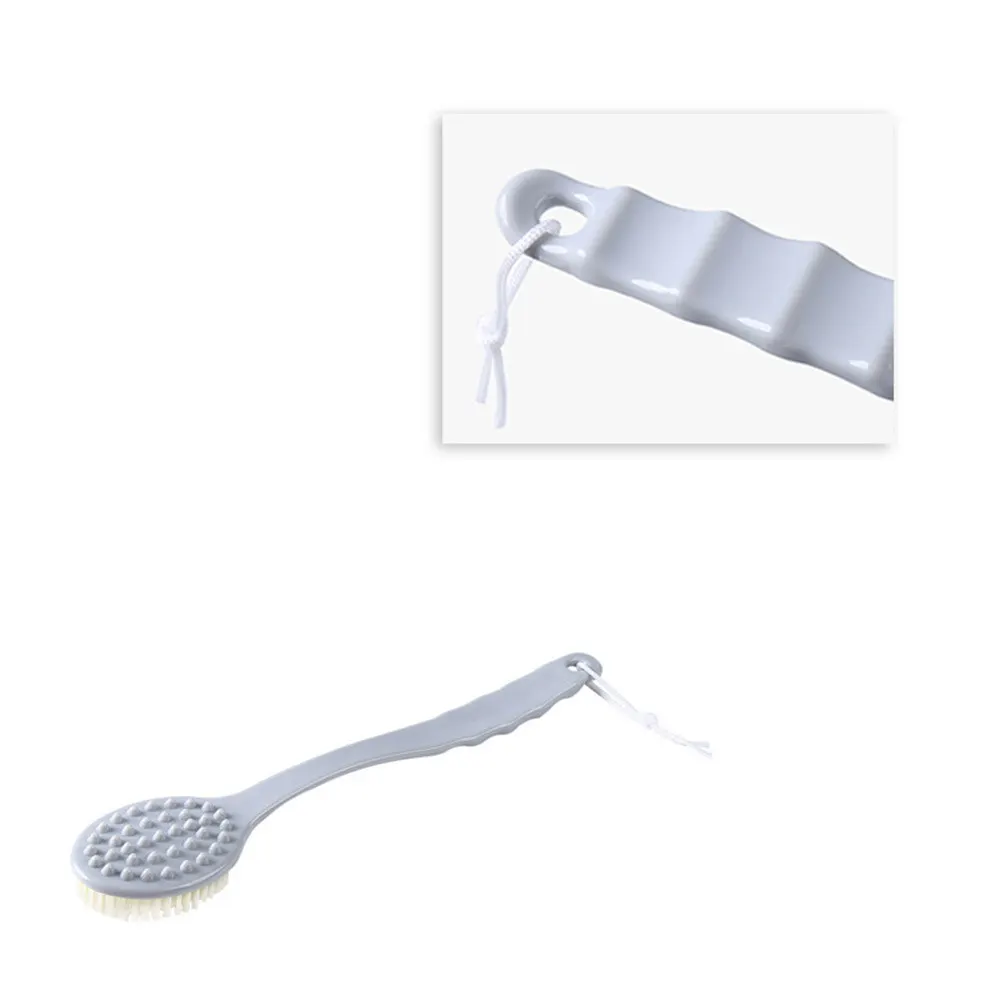 

Bath Shower Brush Scrubber with Long Handle Bathroom Accesories Massage Rubbing Skin Care Shower Cleaning Exfoliation Tool