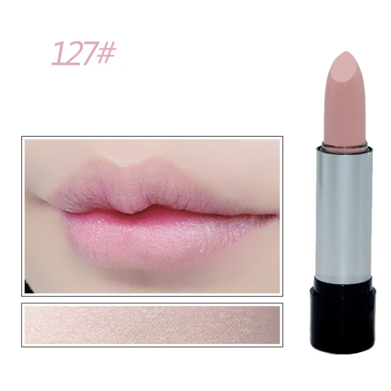 13 Colors Moisturizer Lipstick Waterproof Long Lasting Smooth Moisturizing Glitter Lipsticks Sexy Red Nude Lip Stick Makeup - Цвет: 127
