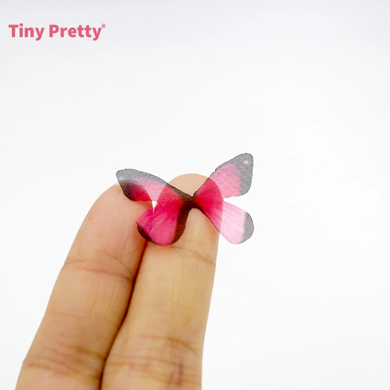 40 шт. тканевые бабочки из органзы для подвесок | Дом и сад