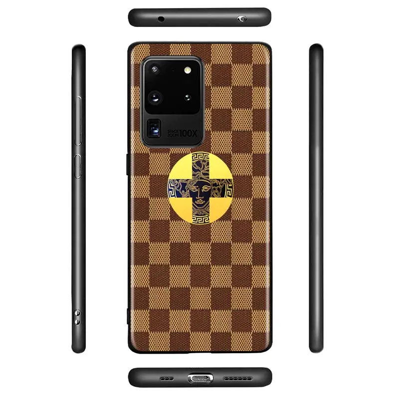 

Ltalian Luxury Medusa For Samsung A01 02 02S 11 12 21 21S 22 31 32 41 42 51 72 S20 Ultra Plus 4G 5G Black Soft phone Case
