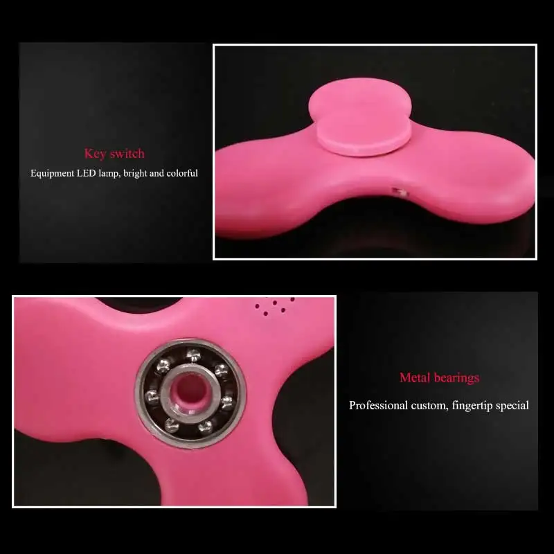 Модный Bluetooth динамик ручной Спиннер светодиодный светильник АБС пластиковый