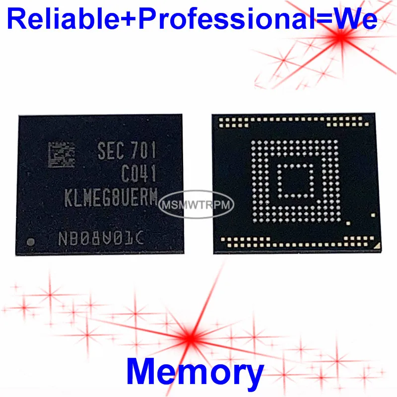 KLMEG8UERM C041 BGA153Ball EMMC 256GB мобильный телефон памяти новый оригинальный и второй рукой