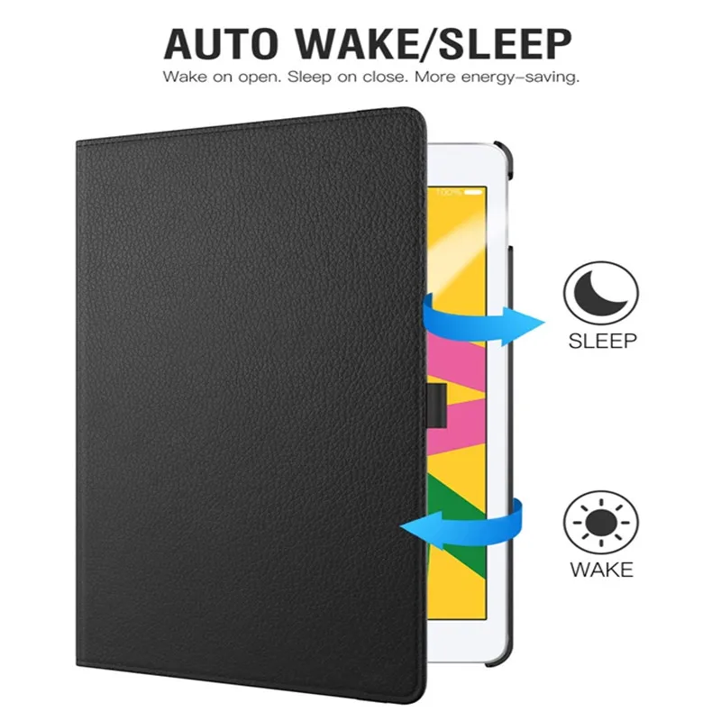 Для ipad 2 017/2018 Air2 Auto Sleep чехол 360 градусов вращающийся стенд Pu кожаный защитный для 3