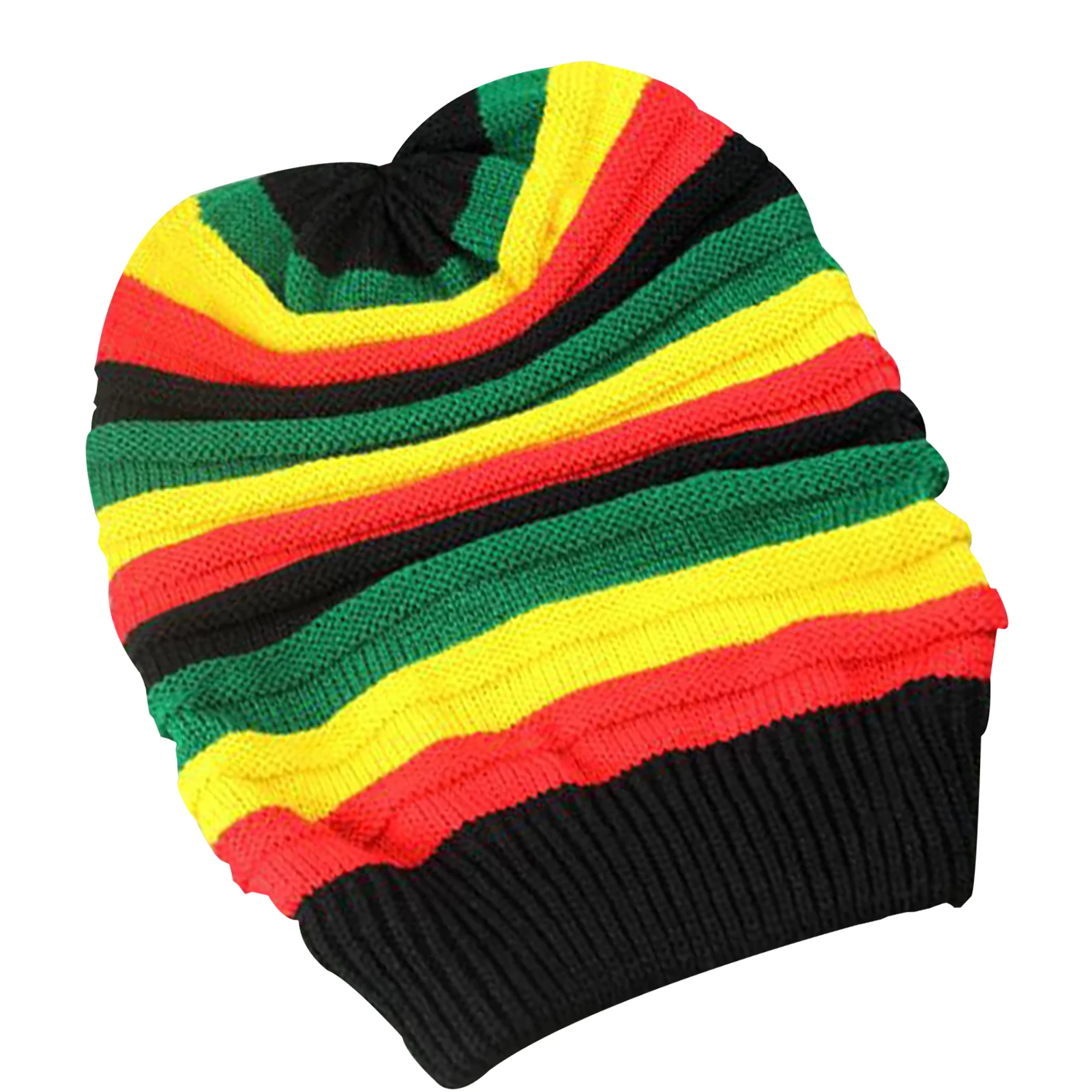 

Foldable Soft Gift Comfortable Warm Colorful Ribbed Beanie Knit Cap Winter Baggy Cuffed Hip Hop Outdoor Unisex Knitted Accessory