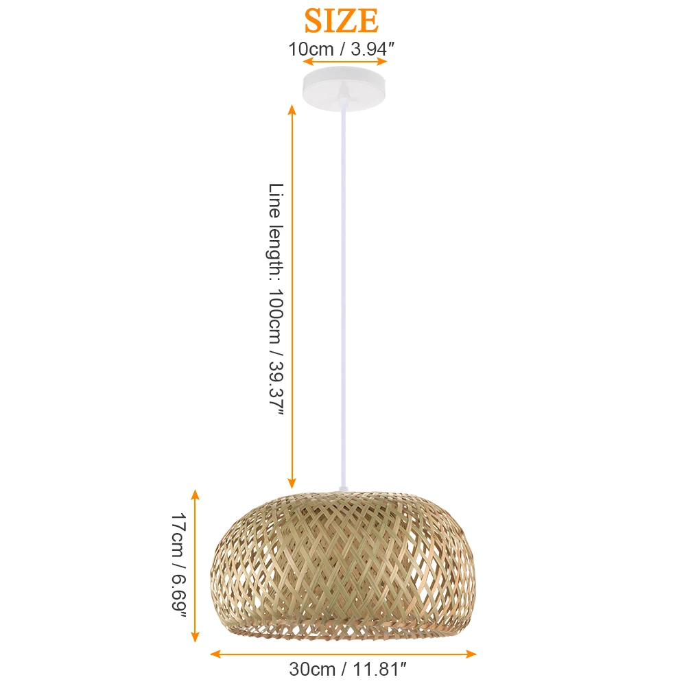 LemonBest китайское освещение ротанговая лампа ручной работы бамбуковая люстра