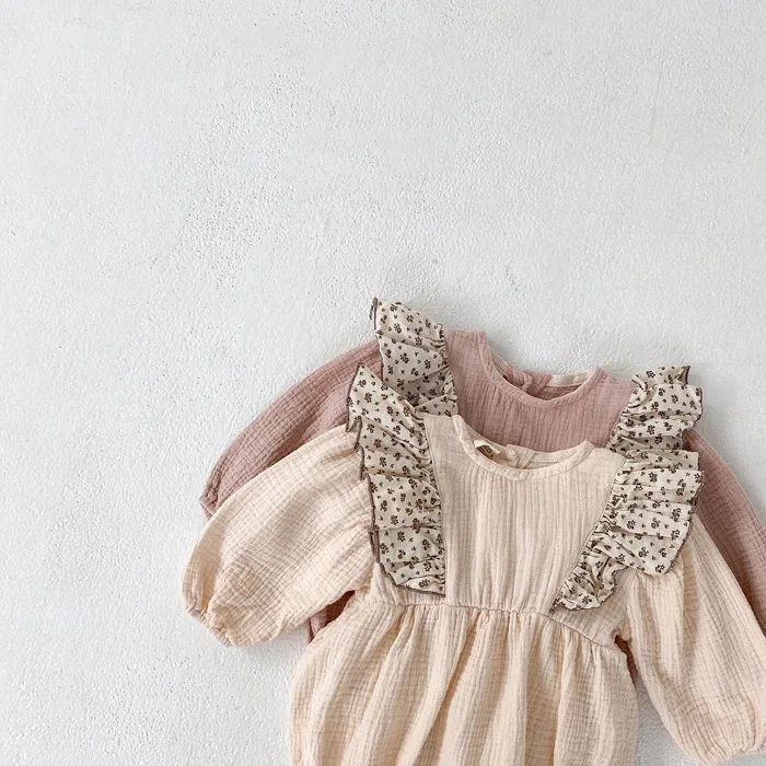 Боди для новорожденных девочек с леопардовым принтом комбинезон оборками на