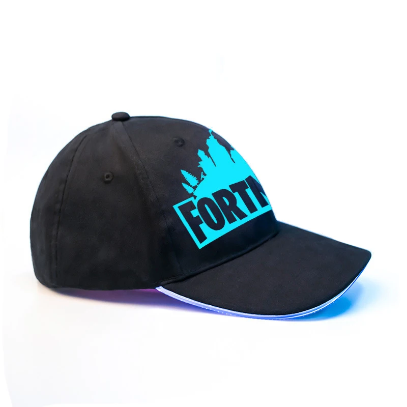 Игровая Кепка Fortnites esports светящаяся бейсболка оптоволоконная многоцветный