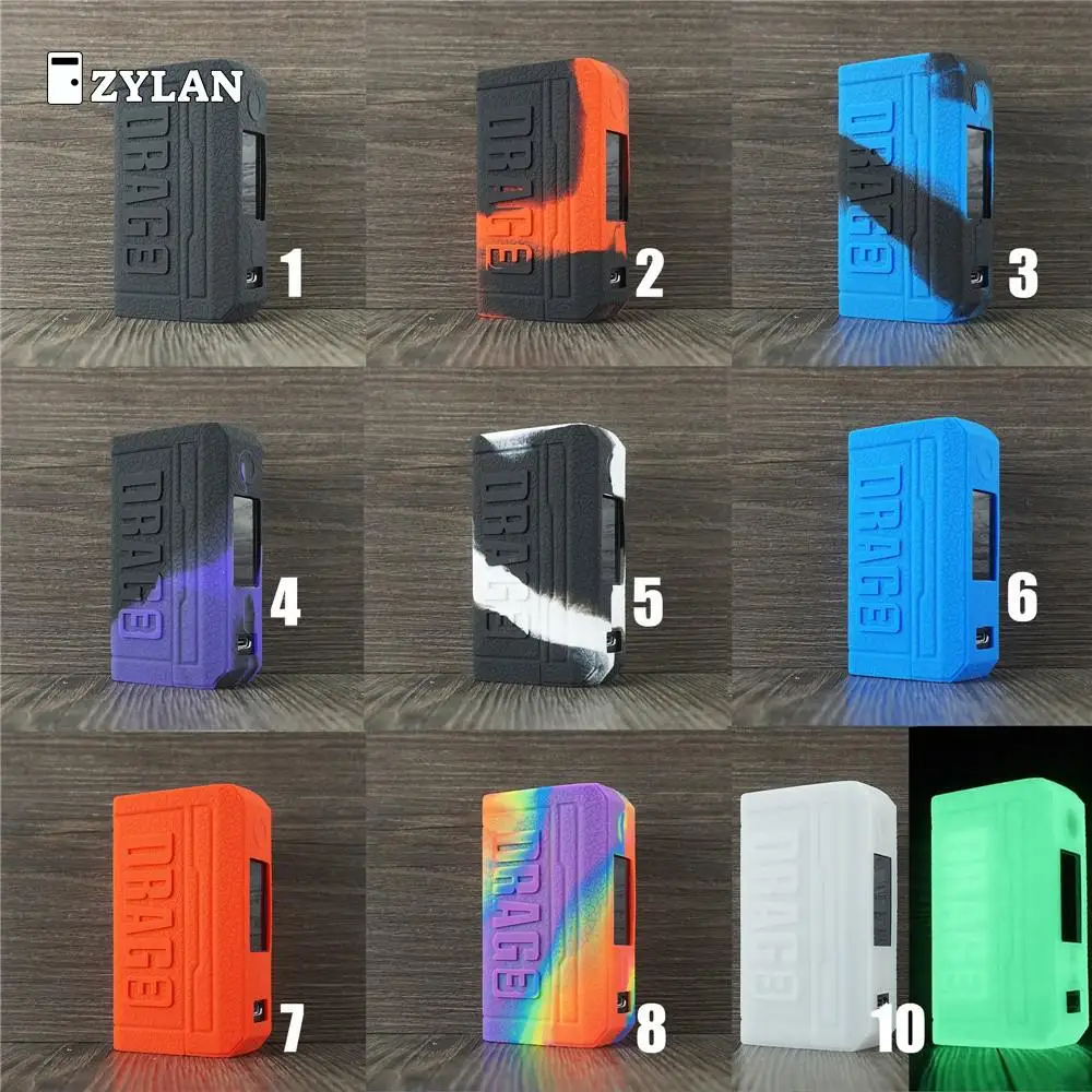 Новинка 100% прочный силиконовый резиновый чехол для Voopoo Drag 3 Drag3 Black Rainbow - купить по