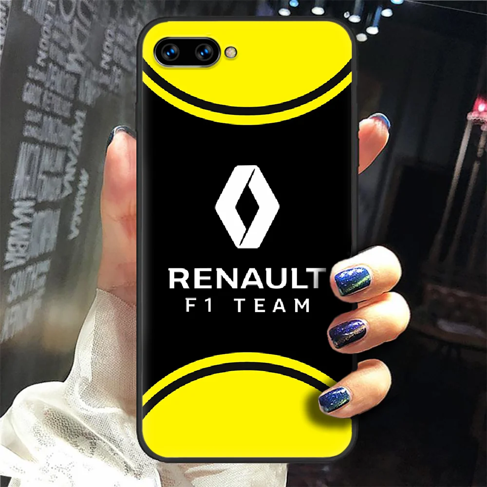 

car logo Renault rs Phone Case Cover Hull For HUAWEI honor 8 8c 8a 8x 9 9a 9x V10 MATE 10 20 I lite pro black waterproof fashion