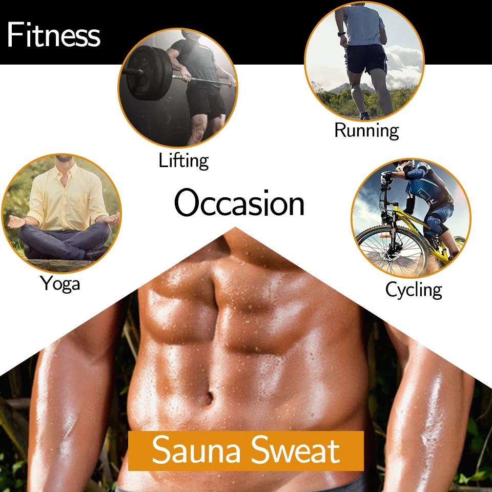 Men Slimming Body Shaper Sauna Sweat Belt Waist Trainer Corsets Belly Band Sport Girdle Modeling Straps Stomach Wraps Fat Burner
