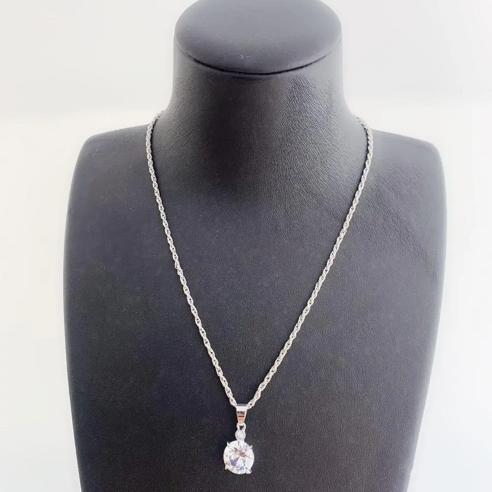 Ожерелья из родия модные ювелирные изделия ожерелья свадебвечерние подарки