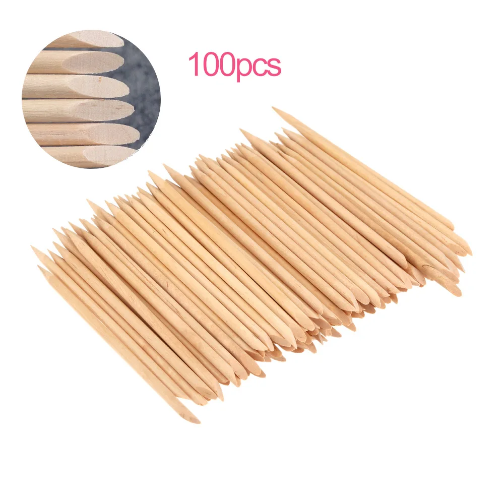 100 шт. деревянные палочки для удаления кутикулы и кутикулы|professional manicure|manicure nailnail