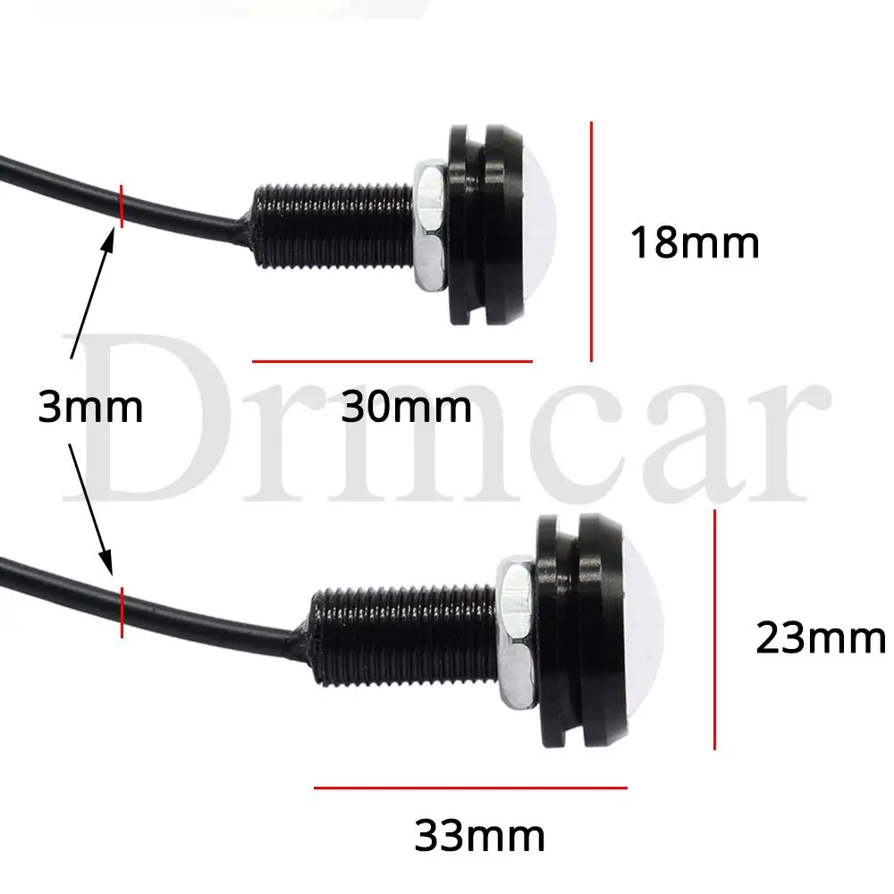 Автомобильные светодиодные дневные ходовые огни Орлиный глаз 18 мм/23 мм SOBYTIE При