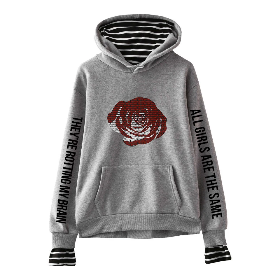 

JUICE WRLD Periphery Printed Fashionable Fake Two Hoodies for Women