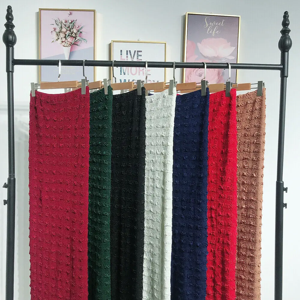 Женская трикотажная юбка-карандаш с завышенной талией длинная облегающая