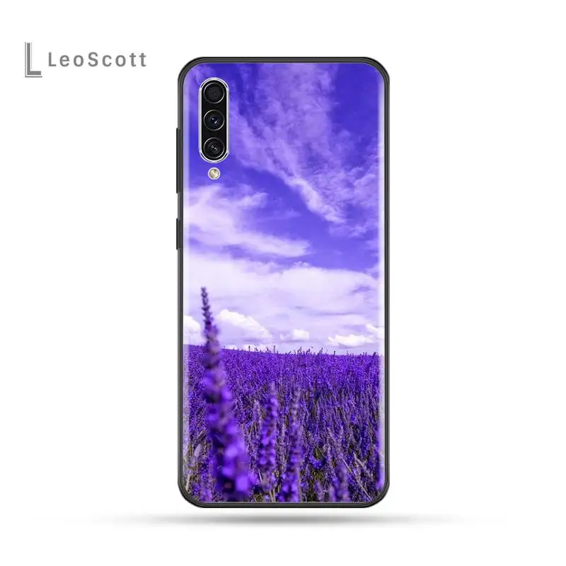 

Simple lavender Purple Phone Case For Samsung Galaxy M10 20 30 A 40 50 70 71 6S A2 A6 A9 2018 J7 CORE PLUS STAR S10 5G C8