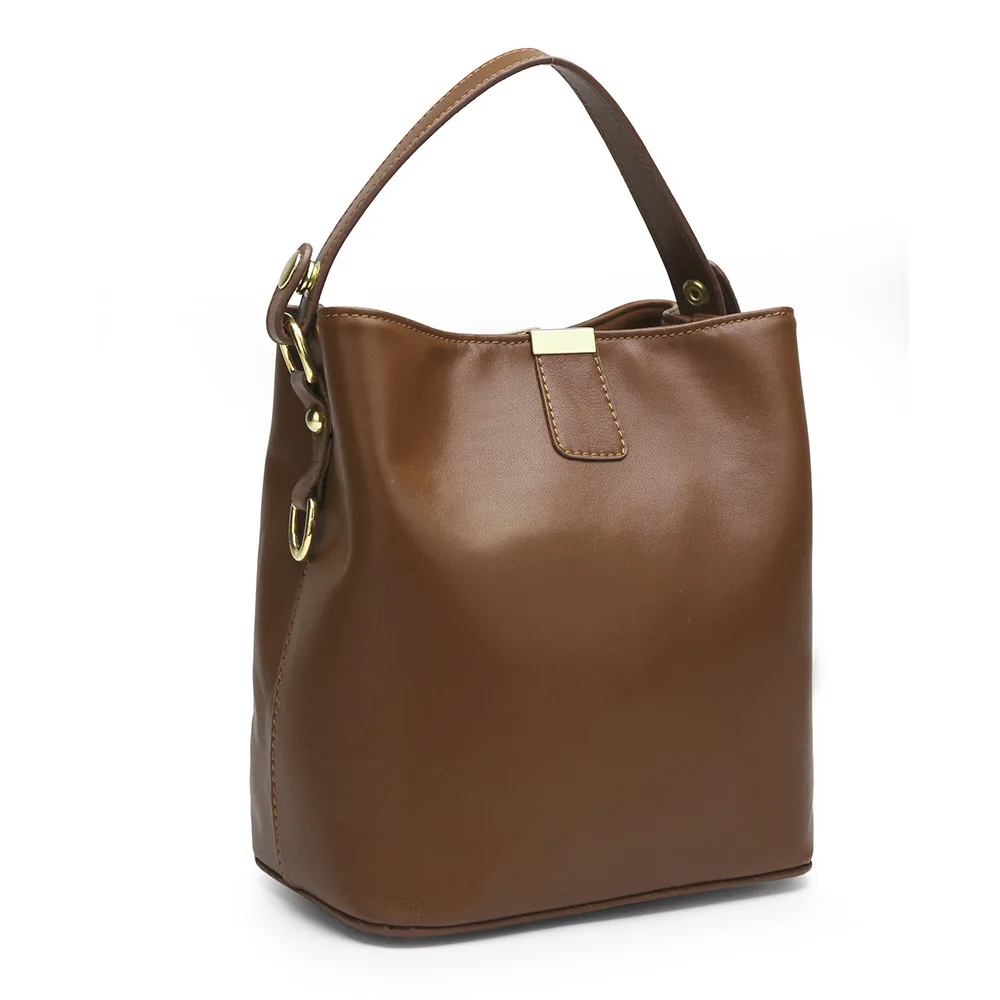 

2019 Ladies Shoulder Bag Women Leisure Bucket Bag Retro Simple Messenger Bag