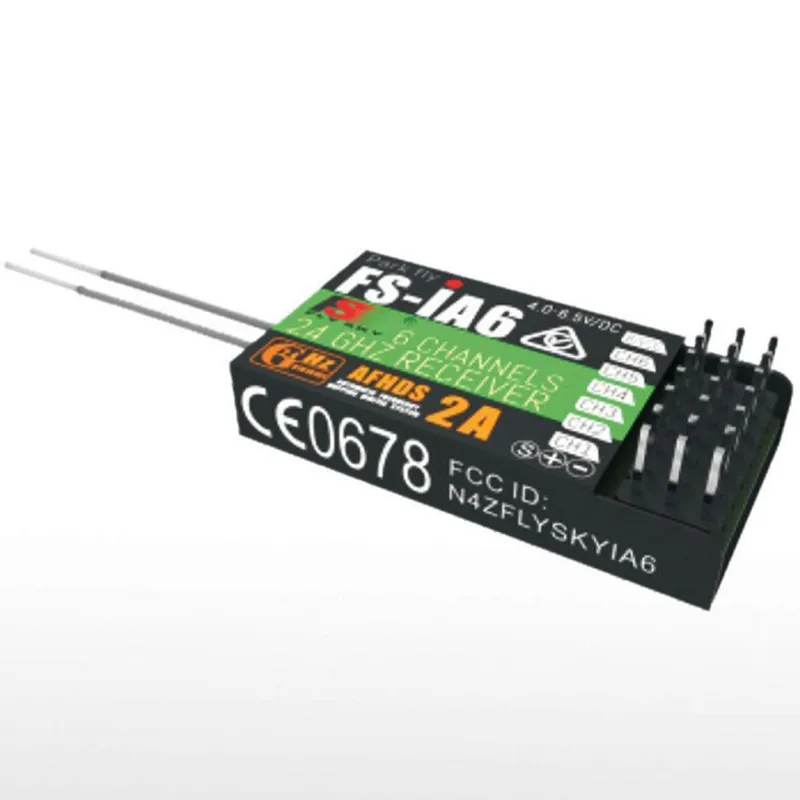 Новый оригинальный Flysky ia6b ia6 приемник QX MOTOR 6CH 2 4G двойная антенна RC для FS I6 FSI6 i4