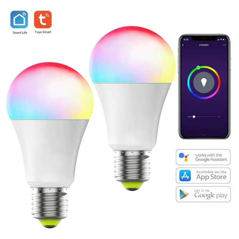 

Умная Светодиодная лампа с BlueTooth и таймером, 9 Вт, E27, 220-240 В
