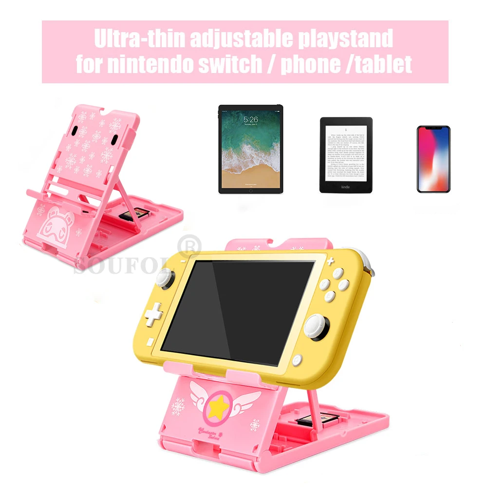 Подставка держатель для игровой консоли Nintendo Switch складная подставка с 10 картами