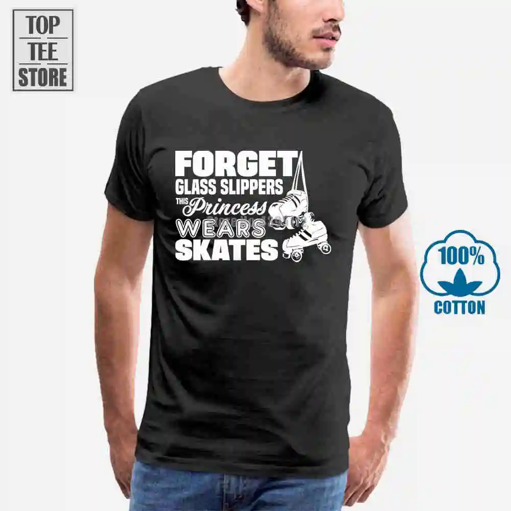 Женская одежда принцессы футболка с изображением коньков Забавный Роллер Дерби