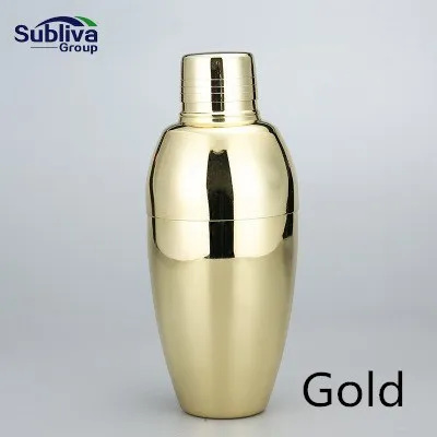 Gold 550 мл барная посуда для напитков из нержавеющей стали шейкер Бар вино мартини напиток миксер вечерние бармен инструмент - Цвет: Gold