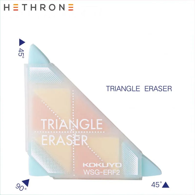 1 шт. треугольные резиновые ластики hetron прочные гибкие для карандашей студентов