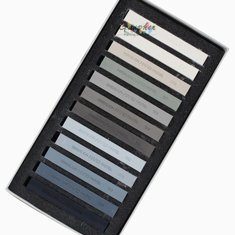 12 colors sketch SIMBALION 12 цветов длинный пастельный твердый эскиз/Мягкая галерея/Флуоресцентный пастельный цветной Мел Художественные принадлежности для рисования - Цвет: 12 colors sketch