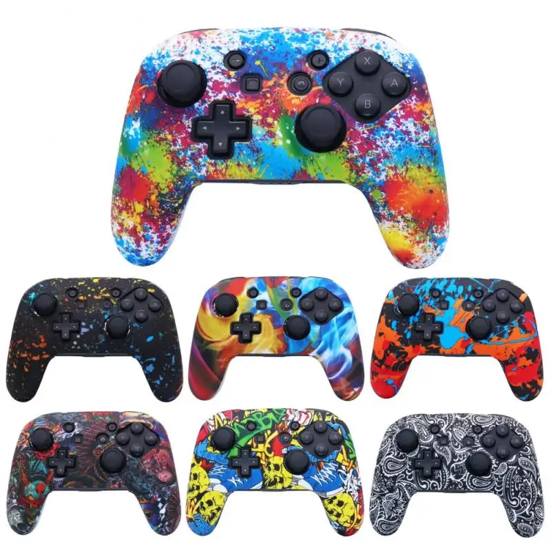 

Gamepad Joystick Case For Nintendo Switch Controller Silicone Cover Skin Protective For Switch Pro Joystick Gamepad Accessories