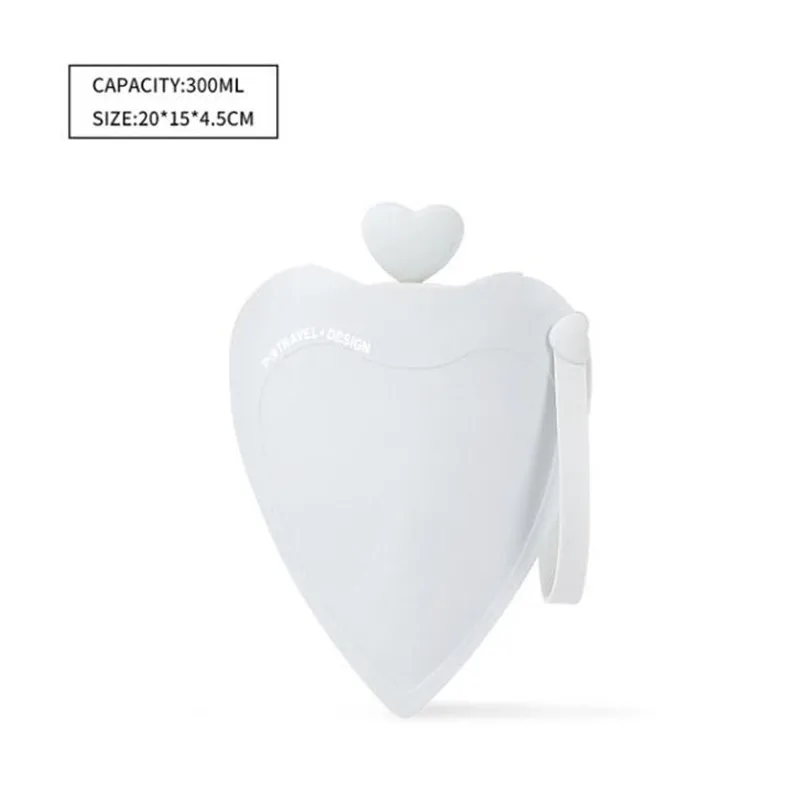 Силиконовая водяная грелка в форме сердца