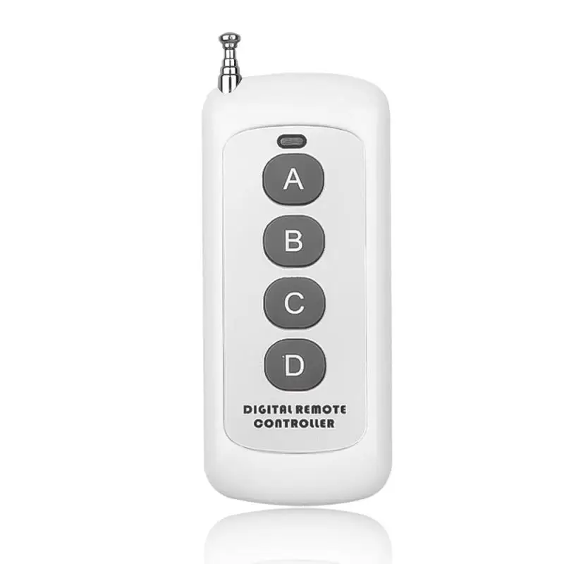 

1PC 433MHz 4CH Remote Control Long Range Wireless Presenter Controller RF Remote Control Antenna Garage Gate Door Remote Control