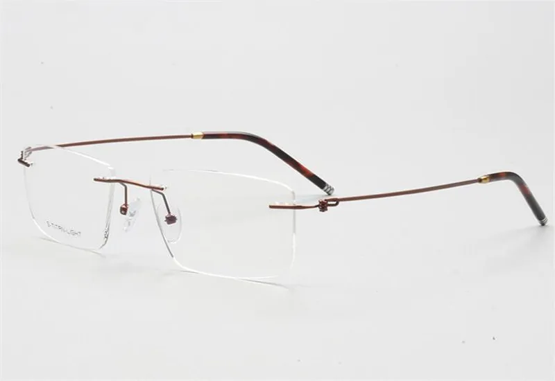 

Rimless Alloy Glasses Unisex Progressive Multifocus Lens Optical Eyewear Ultralight See Near Far Vintage Reading Eyeglasses