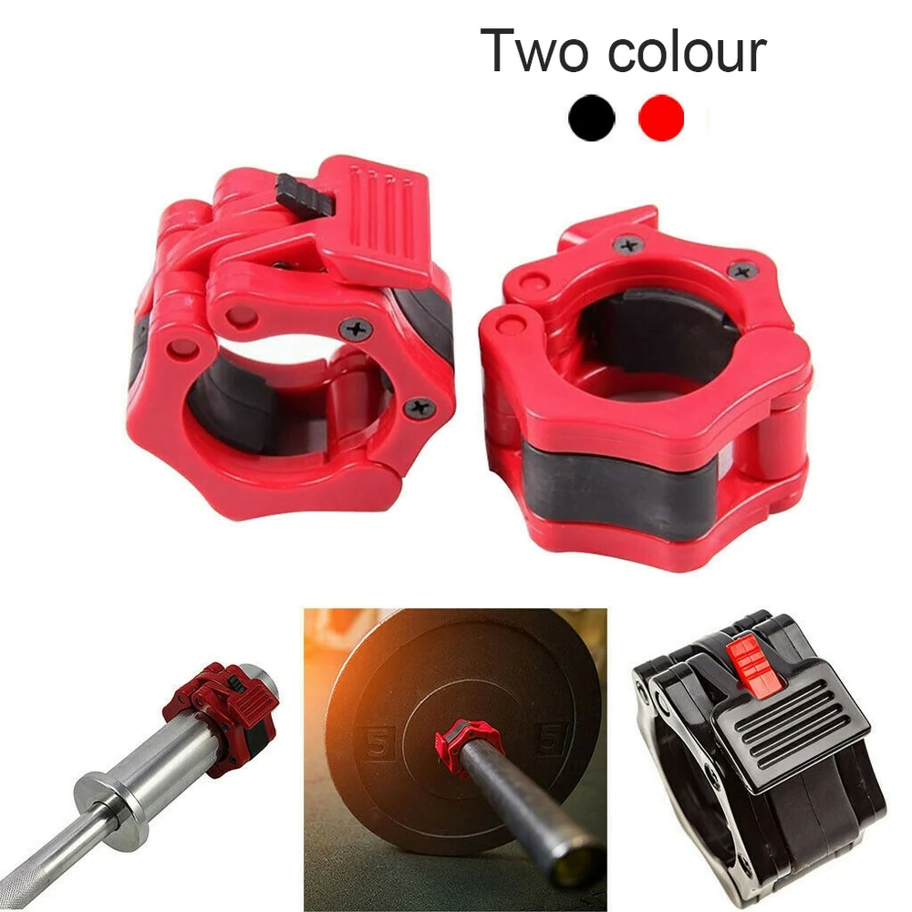 

1 Pair 25mm Spinlock Collars Barbell Collar Lock Dumbell Clips Clamp Weight lifting Bar Gym Dumbbell Fitness Body Building