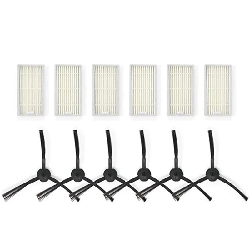 Replacement Filter and Side Brush Kit for ILIFE V3 V3S V5 and V5S Robot Vacuum Cleaners