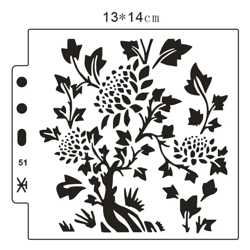 

13*14 sunflower Cover templat scrapbook stencils spray plastic mold shield DIY cake hollow Embellishment printing lace ruler