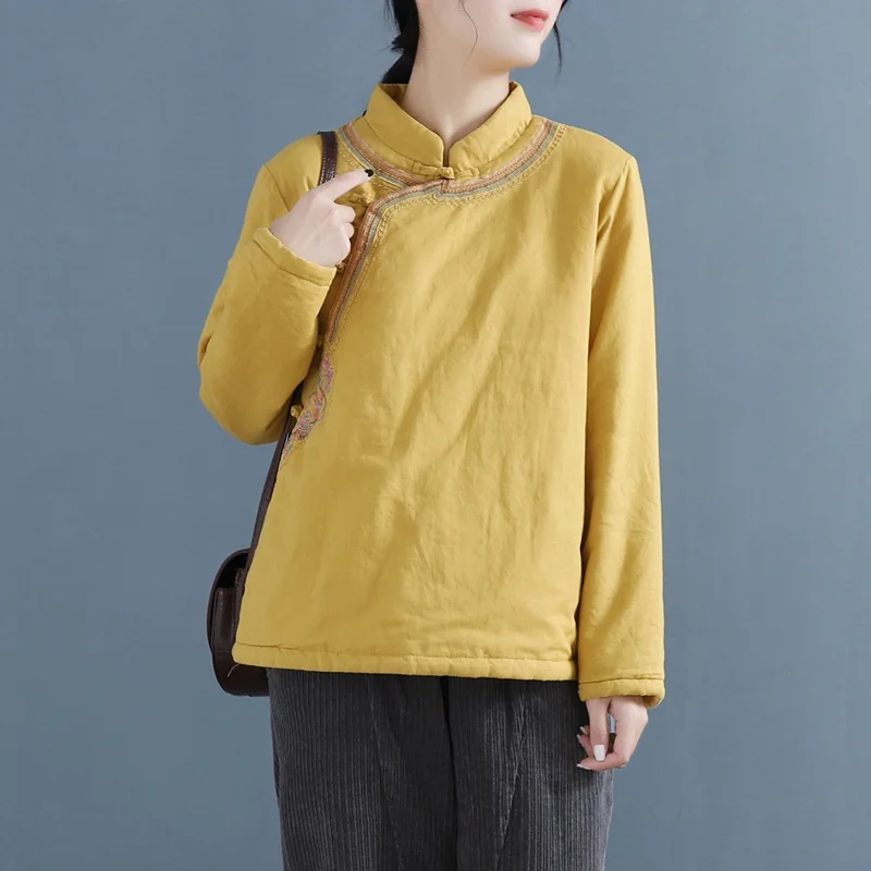 Женская одежда в китайском стиле ретро Женское пальто традиционная Восточная