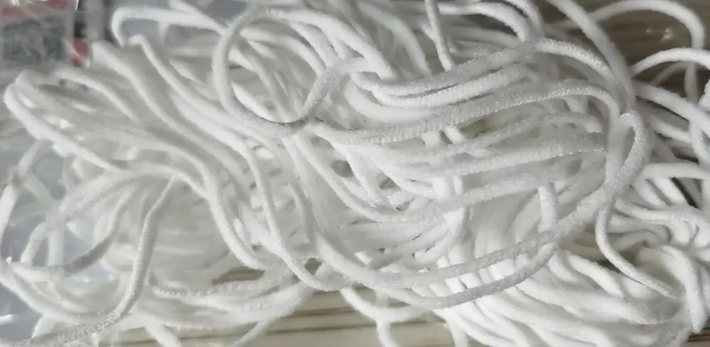 100m/1000m Round/Flat Elastic Band Rubber 3mm Elasticity Strap Face Mask Rope for | Дом и сад