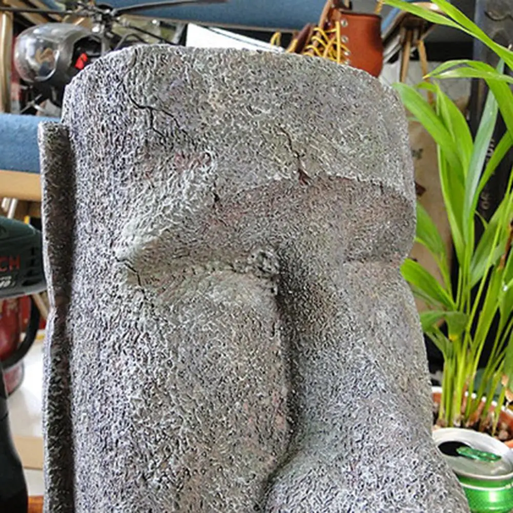

Resin MOAI Easter Tissue Box Island Stone Face Portrait Tissue Box Snot Type Paper Container Holder Great Gifts for Friends 30E