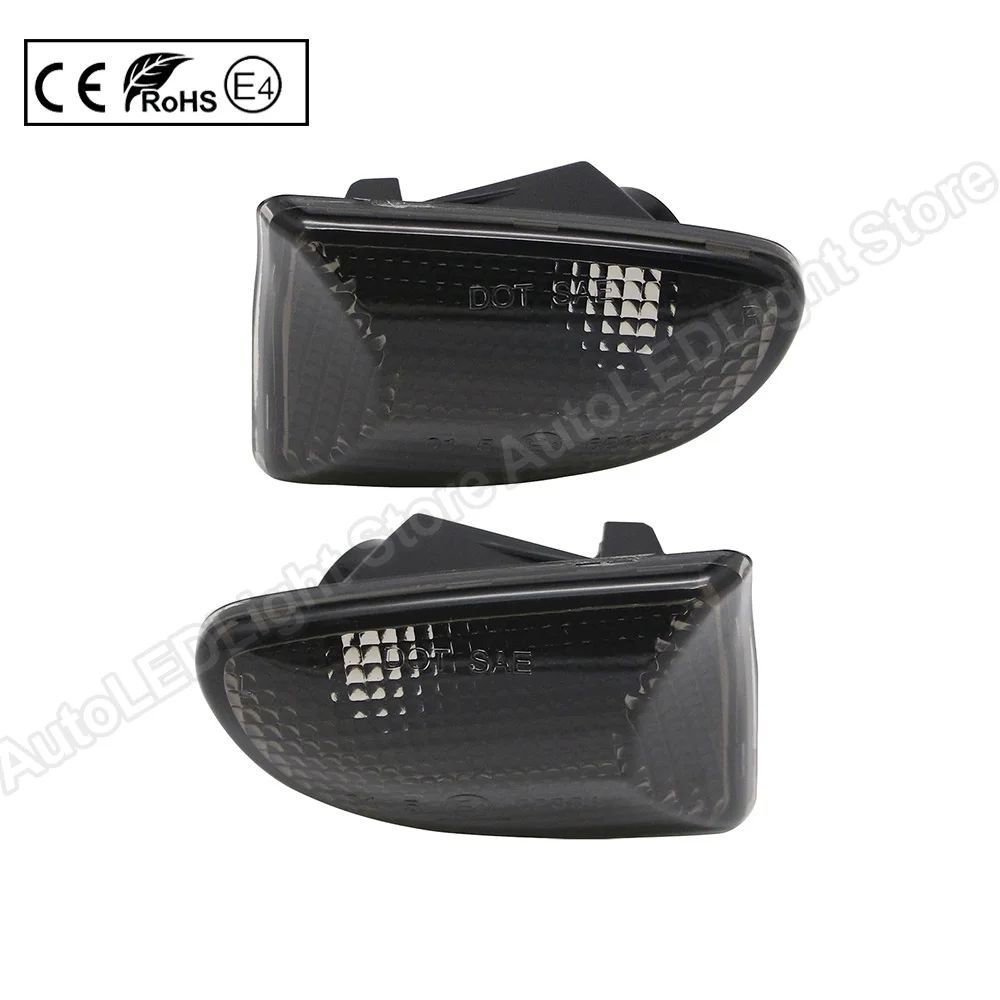 2X черные боковые габаритные огни поворотники OEM для Smart Fortwo 451 MK1 и MK2 2007 2008 2009 2010 2011