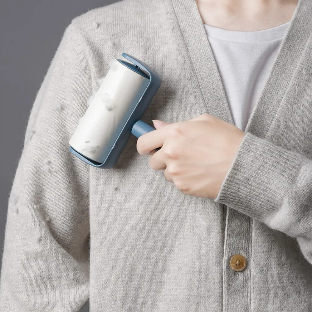 

Handle Sticky Clothes Hair Fluff Dust Removal Roller Cleaner Brush For Pet Clothes Furniture Bedding Sofas Blankets Cleaning