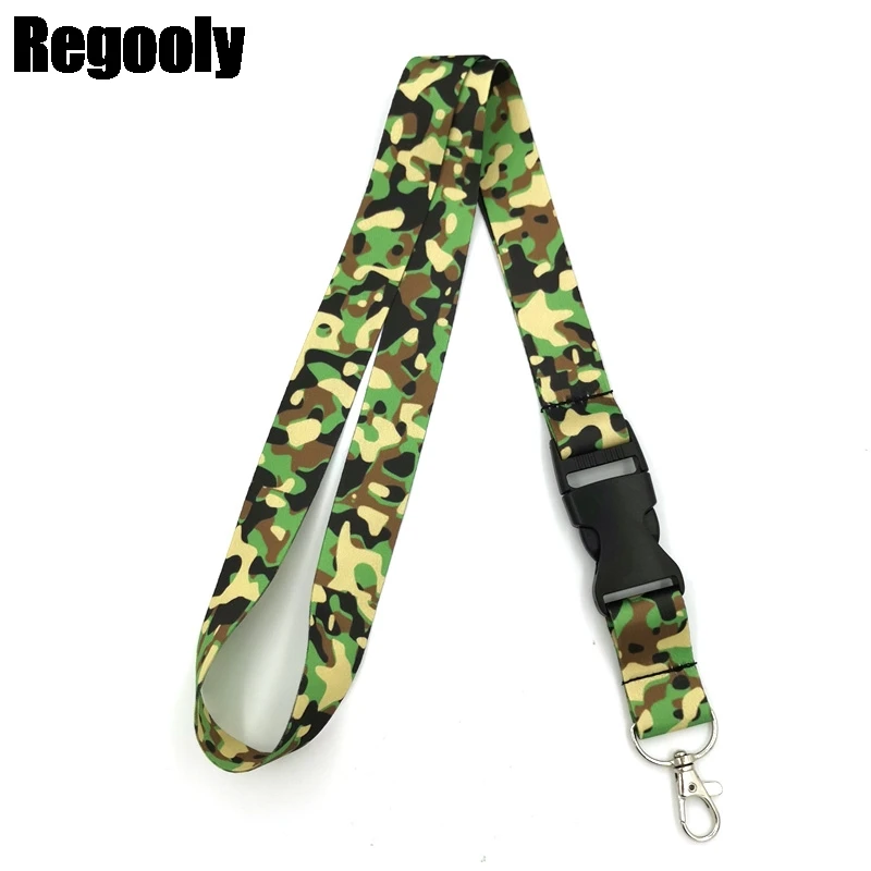 

10pcs Classic camouflage pattern Neck keychain necklace Anime Cartoon Neck Strap Lanyard ID badge holder Keychain Lanyards gifts