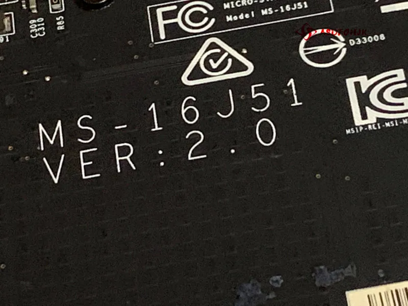 

original MS-16J51 REV 2.0 FOR MSI WE62 7RJ LAPTOP motherboard WITH I7-7700HQ CPU AND Quadro M2200 VGA Works OK