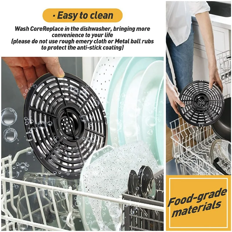 air fryer replacement grill pan for power gowise 5qt air fryers air fryer accessories non stick air fryer pan free global shipping