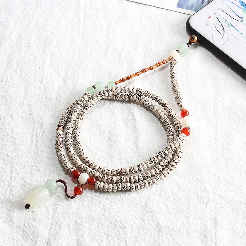 

Chinese element handmade original mobile phone lanyard Bodhi long hanging neck mobile phone chain pendant pendant jewelry