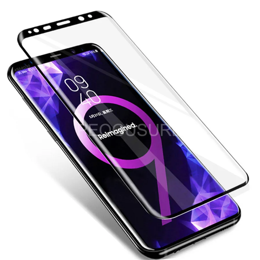 20D 3D изогнутый край Полное покрытие протектор экрана закаленное стекло для samsung Galaxy Note 8 9 S7 Edge S8 S9 Plus S10E S10 Plus